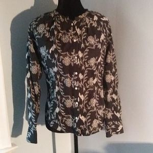 MAX MARA floral embroidery blouse M